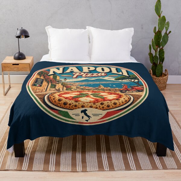 Item preview, Naples Pizza Italy Vintage Travel Shirt – Retro Italian Food & Napoli Design designed and sold by Globalcitytees.
