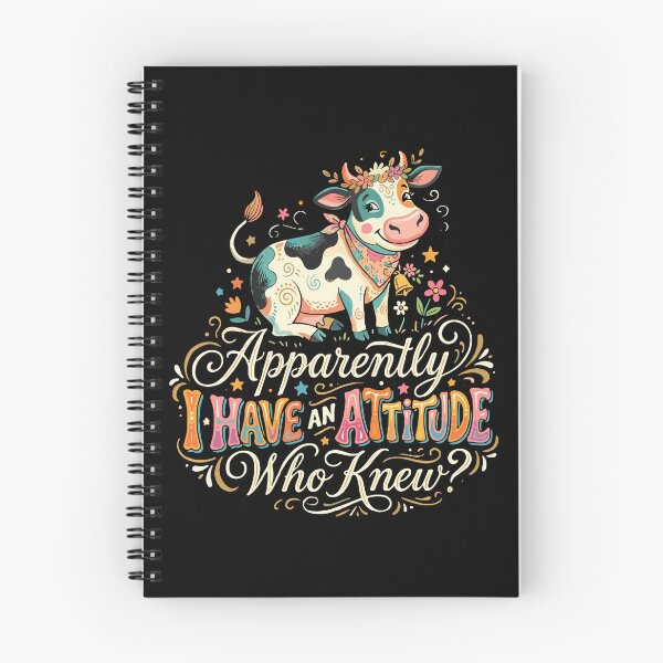 Item preview, Apparently I Have An Attitude Who Knew? Funny Cow Sassy Personality  designed and sold by PopStars1993.
