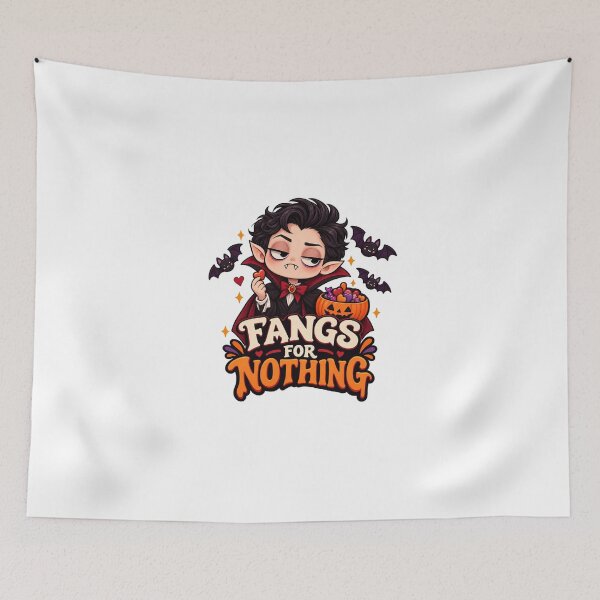 Item preview, Cute Vampire Fangs For Nothing Halloween designed and sold by Pixanova.