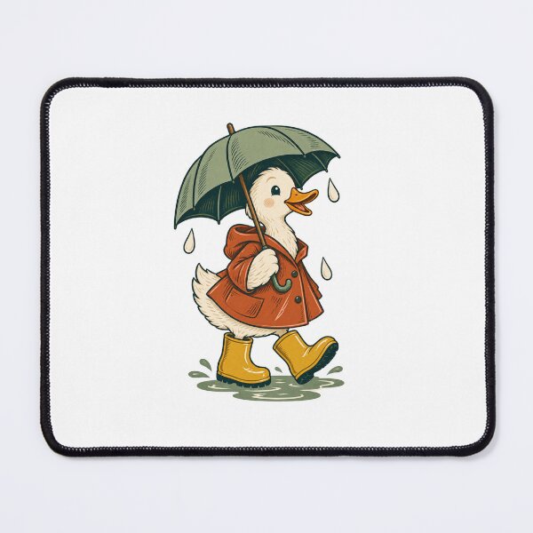 Item preview, Duck in Rain Boots - Cute Rainy Day Animal designed and sold by cybersilverhand.