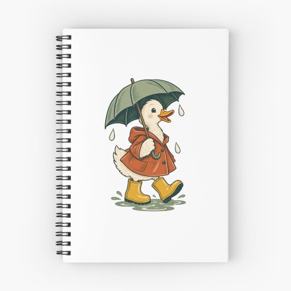 Item preview, Duck in Rain Boots - Cute Rainy Day Animal designed and sold by cybersilverhand.