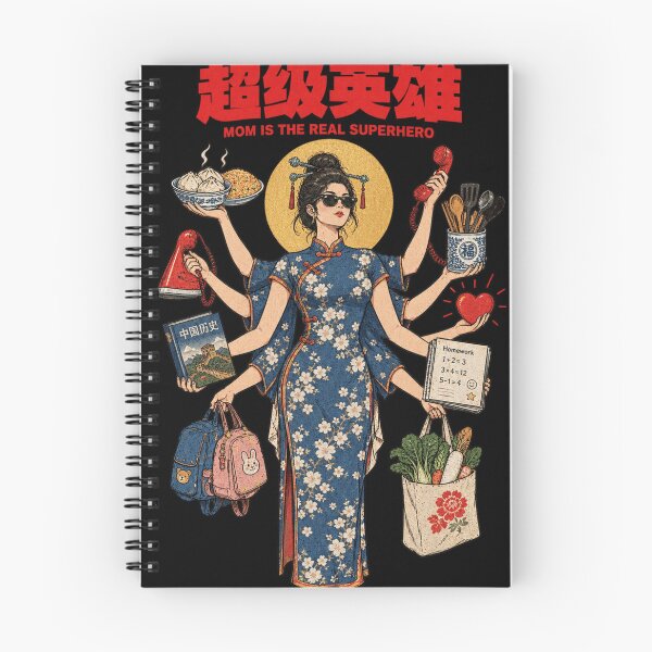 Item preview, Chinese mom in blue qipao with baozi and fried rice. Same 10 objects, same love - reimagined for China. By designed and sold by BRTHRCNK01.