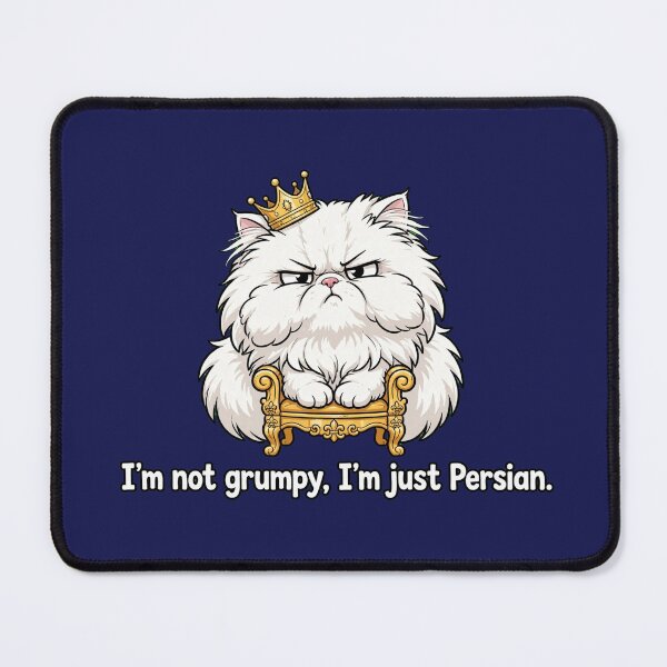 Item preview, • Funny Persian Cat Drama Queen Sticker - Grumpy Fluffy Persian designed and sold by PalettePop..