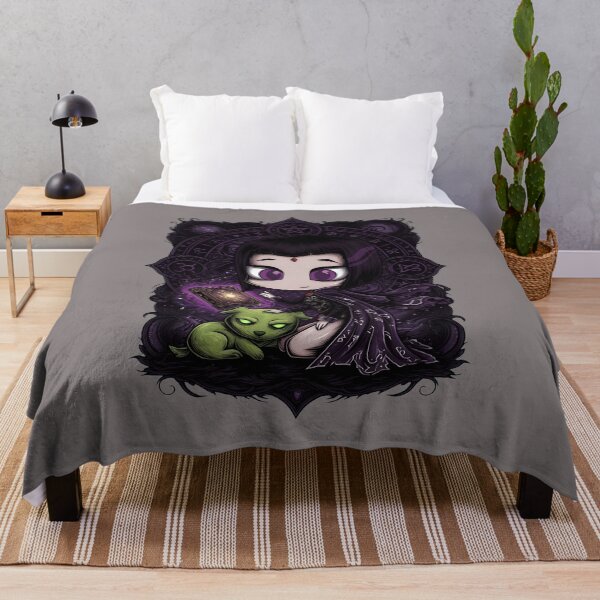 Item preview, Chibi Raven Petting Green Dog Teen Titans-10 designed and sold by MarcusRuckbr.