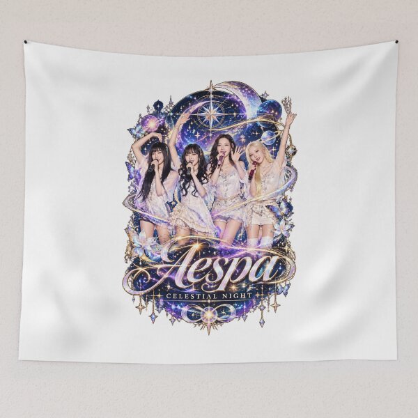 Item preview, Cool aespa Casual Concert Universe Group Poster designed and sold by Valereekmerch.