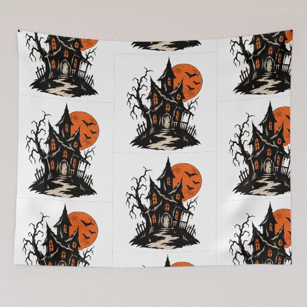 Item preview, Halloween Haunted House designed and sold by RobertMartinArt.