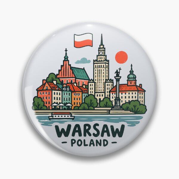 Item preview, Warsaw Poland Cute City designed and sold by HowToCanadian.
