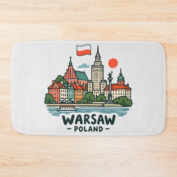 Item preview, Warsaw Poland Cute City designed and sold by HowToCanadian.
