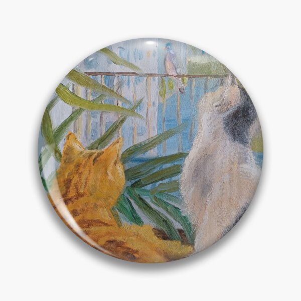 Item preview, City kitties watching a dove designed and sold by KartMerilain.