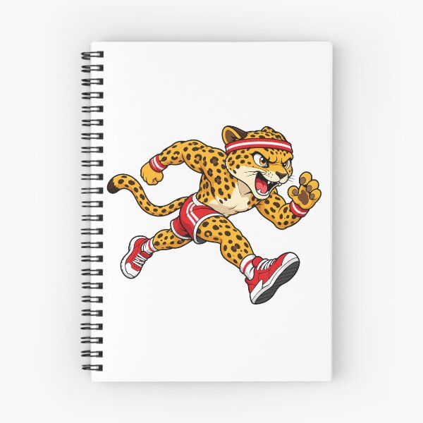 Item preview, Dynamic Cheetah Runner Cartoon Sports Character designed and sold by Krincydigitalart.