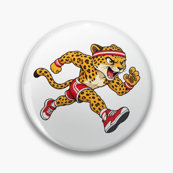 Item preview, Dynamic Cheetah Runner Cartoon Sports Character designed and sold by Krincydigitalart.