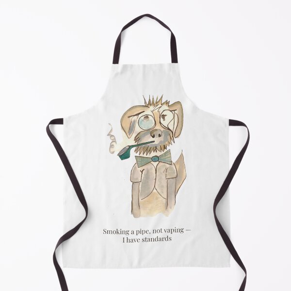 Item preview, I Have Standards - Dapper Dog with Pipe Watercolor Art designed and sold by lumekind.