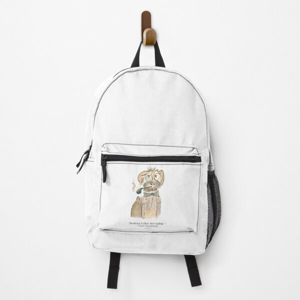 Item preview, I Have Standards - Dapper Dog with Pipe Watercolor Art designed and sold by lumekind.