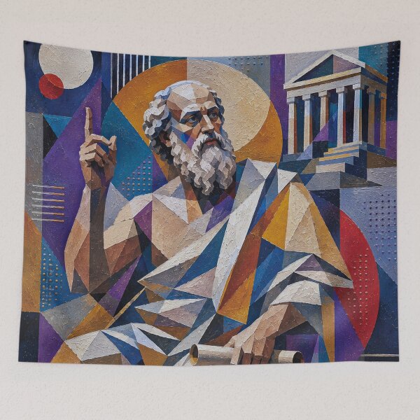 Item preview, Socrates – Ancient Greek Philosopher Painting designed and sold by GalleryKauffeld.