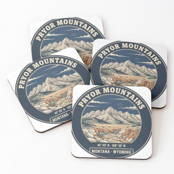 Item preview, Pryor Mountains Montana Wyoming Vintage Hiking Badge designed and sold by mnkyride.