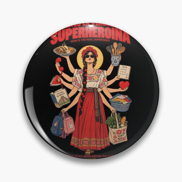 Item preview, Mexican Mama Superheroina - Tacos Art designed and sold by BRTHRCNK01.