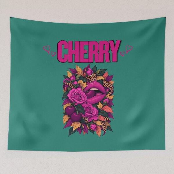 Item preview, Cherry – Wild & Sweet Leopard Floral designed and sold by Aimetoi.