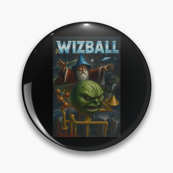 Item preview, Sorcerer Wizard Blue Hat Green Globe Eyeball Floating Pipes designed and sold by JulesChretien.