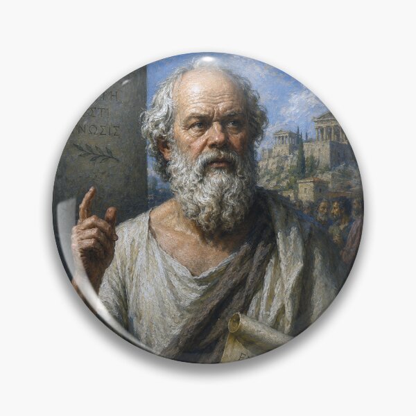 Item preview, Ancient Greek Philosopher Socrates Painting - Philosophy and Reason designed and sold by GalleryKauffeld.