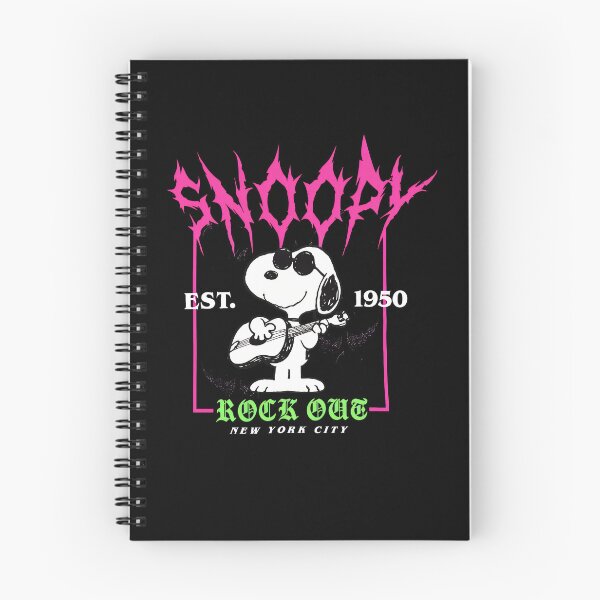 Item preview, Snoopy Rock Out Guitar Flames designed and sold by LittleMamastore.