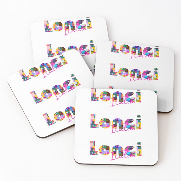 Item preview, Longi, Messina, Italy, Italia, colorful typography design for travellers designed and sold by Wanderful-roads.