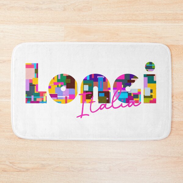 Item preview, Longi, Messina, Italy, Italia, colorful typography design for travellers designed and sold by Wanderful-roads.