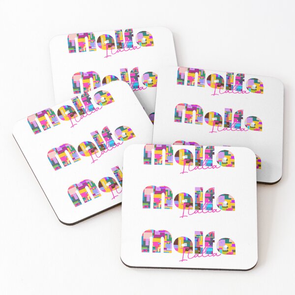 Item preview, Malfa, Messina, Italy, Italia, colorful typography design for travellers designed and sold by Wanderful-roads.