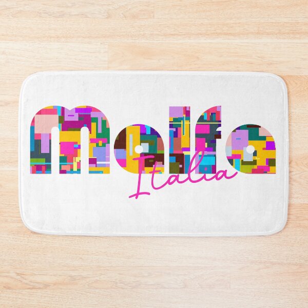 Item preview, Malfa, Messina, Italy, Italia, colorful typography design for travellers designed and sold by Wanderful-roads.