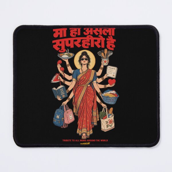 Item preview, Indian Maa Superhero - Sari Thali Art designed and sold by BRTHRCNK01.
