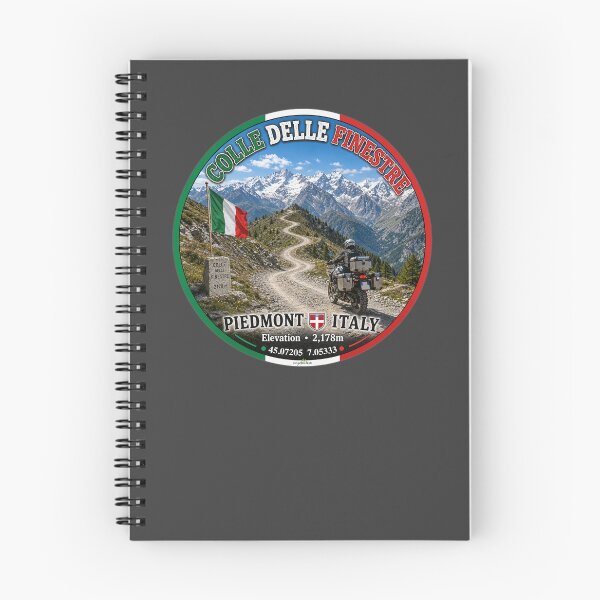 Item preview, Colle delle Finestre Italy Finestre Pass Sticker TShirt 03 designed and sold by OuterShellUK.