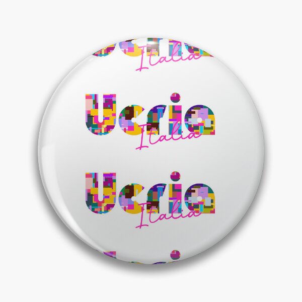 Item preview, Ucria, Messina, Italy, Italia, colorful typography design for travellers designed and sold by Wanderful-roads.