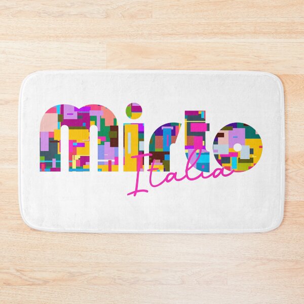 Item preview, Mirto, Messina, Italy, Italia, colorful typography design for travellers designed and sold by Wanderful-roads.