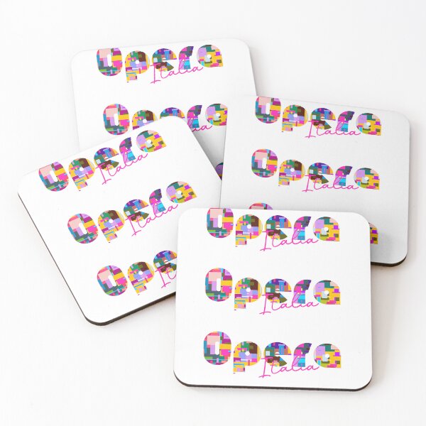 Item preview, Opera, Milano, Italy, Italia, colorful typography design for travellers designed and sold by Wanderful-roads.