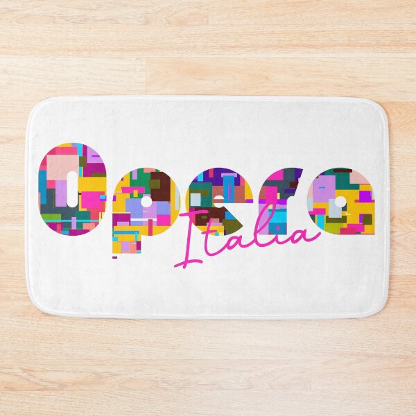 Item preview, Opera, Milano, Italy, Italia, colorful typography design for travellers designed and sold by Wanderful-roads.