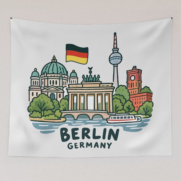 Item preview, Berlin Germany Cute City designed and sold by HowToCanadian.
