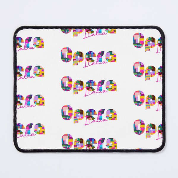 Item preview, Opera, Milano, Italy, Italia, colorful typography design for travellers designed and sold by Wanderful-roads.