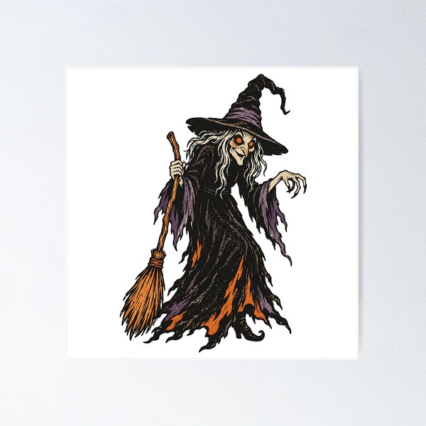 Item preview, Halloween The Witch designed and sold by RobertMartinArt.