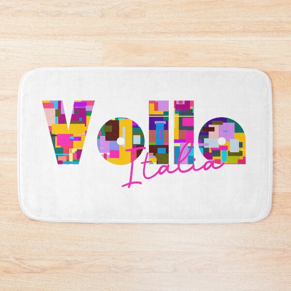 Item preview, Volla, Napoli, Italy, Italia, colorful typography design for travellers designed and sold by Wanderful-roads.