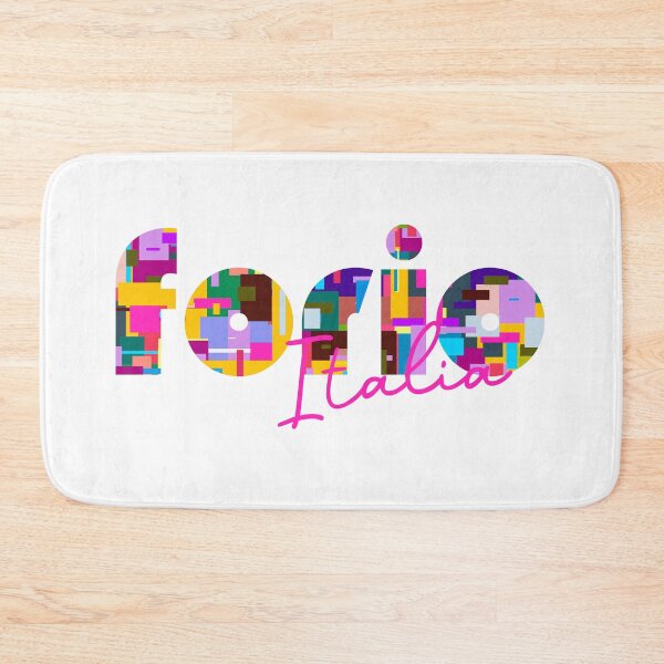 Item preview, Forio, Napoli, Italy, Italia, colorful typography design for travellers designed and sold by Wanderful-roads.