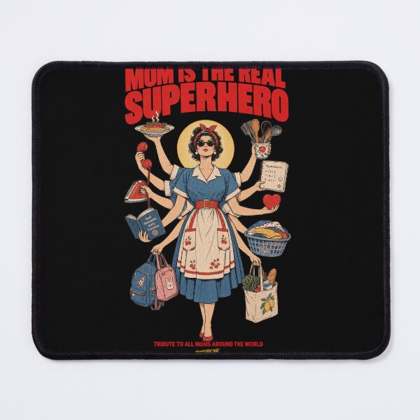 Item preview, American Mom Superhero - Retro Housewife Art designed and sold by BRTHRCNK01.