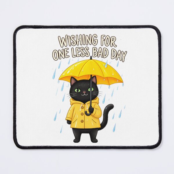 Item preview, Black Cat Umbrella Wishing For One Less Bad Day designed and sold by Nicha Studio.