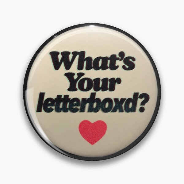 Item preview, What’s Your Letterboxd? Pin  designed and sold by BookishAdore.