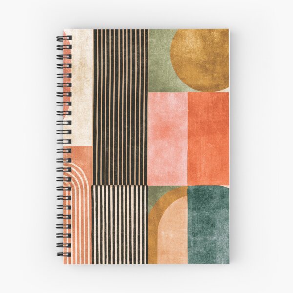 Item preview, Mid-Century Modern Abstract - Vintage Earth Tone Arches - Retro Geometric Art designed and sold by GrinGalore.