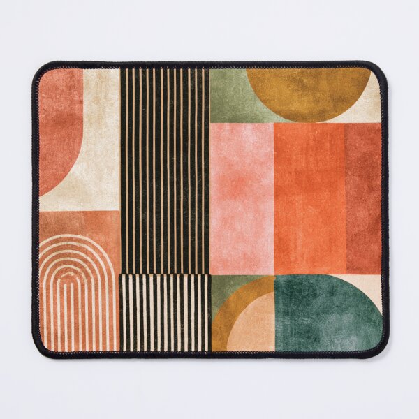 Item preview, Mid-Century Modern Abstract - Vintage Earth Tone Arches - Retro Geometric Art designed and sold by GrinGalore.