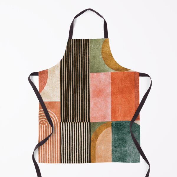Item preview, Mid-Century Modern Abstract - Vintage Earth Tone Arches - Retro Geometric Art designed and sold by GrinGalore.