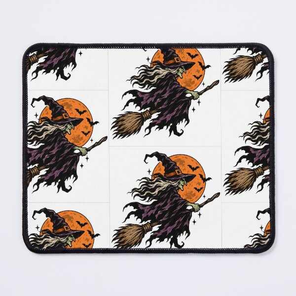 Item preview, Halloween The witch flying by the moon designed and sold by RobertMartinArt.