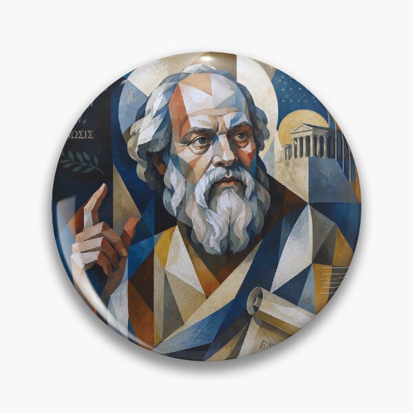 Item preview, Ancient Greek Philosopher Socrates Painting - Philosophy and Reason designed and sold by GalleryKauffeld.