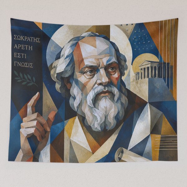 Item preview, Ancient Greek Philosopher Socrates Painting - Philosophy and Reason designed and sold by GalleryKauffeld.