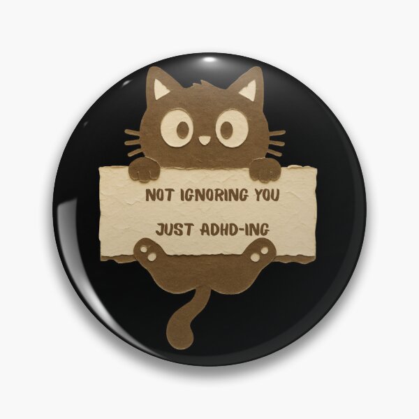 Item preview, Not Ignoring You Just ADHD-ing. Funny ADHD Cat designed and sold by T-version.
