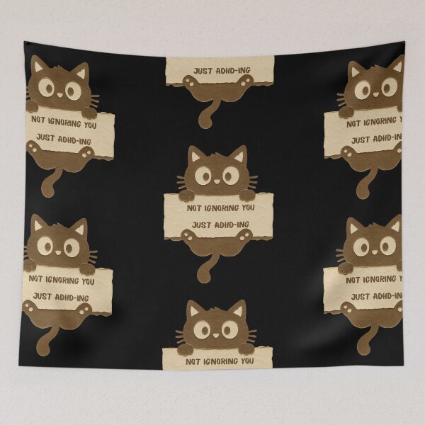 Item preview, Not Ignoring You Just ADHD-ing. Funny ADHD Cat designed and sold by T-version.